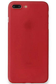 Buti̇k İphone 8 Plus Kılıf Pp Ultra İnce Kapak - Kırmızı-(5796)