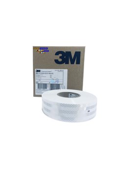 Evimdeyokyok 3M 983 Beyaz Petekli Reflektif Şerit Bant 55 Mm X 50 Mt