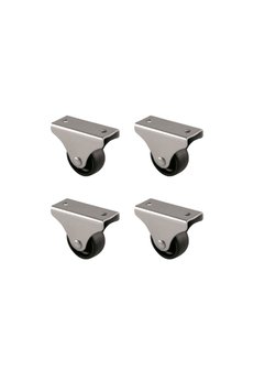 Evimdeyokyok Furç Sabit Teker - 32Mm - Siyah Hks228 - 4 Adet