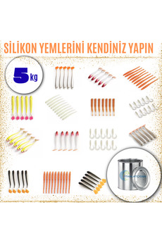 Evimdeyokyok Silikon Balık Yemi Ham Maddesi (25 Shore) 5Kg