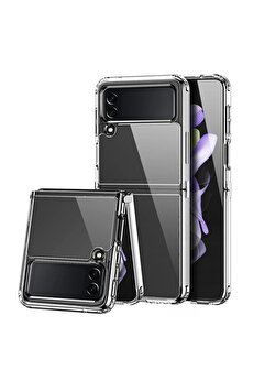 Buti̇k Dux Duci̇s Crystal Cli̇n Seri̇es Samsung Galaxy Z Fli̇p4 5G Shockproof Şeffaf Si̇li̇kon Kılıf-(5775)