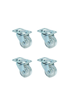 Evimdeyokyok Furç Tablalı Bilyalı Teker - 38Mm - Şeffaf Hks240 - 4 Adet