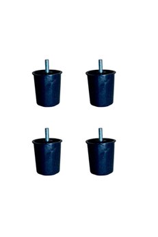Evimdeyokyok Baza Plastik Ayak - 58Mm - Siyah M.8 Hks276 - 4 Adet