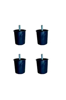 Evimdeyokyok Baza Plastik Ayak - 58Mm - Siyah M.3/8 Hks277 - 4 Adet