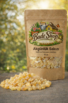 Bade Shop %100 Doğal Akgünlük Sakızı Sığla Ağacı Reçinesi Günlük Bitkisi Bahur (Buhur) Reçine 50 Gr