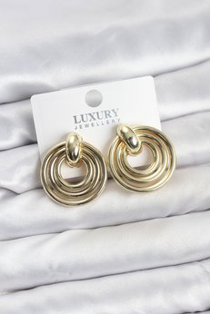 Evimdeyokyok Gold Renk Pirinç Vintage Kadın Küpe Tj-Bkp11604