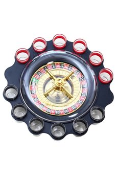 Evimdeyokyok 12 Li Shot Bardaklı Rulet Oyunu Siyah Alk2547