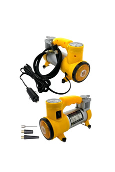 Go İthalat Elektri̇kli̇ Araba Lasti̇k Şi̇şi̇rme / 150 Psı - 12V / Taşınabi̇li̇r Metal Hava Kompresörü