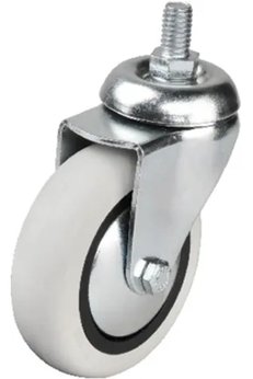 Evimdeyokyok 352 - 75X25 Mm Pvc Makaralı Vidalı Teker 4 Adet