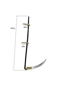Evimdeyokyok Komple Tırpan - Metal Saplı 6 Parça Set - Ahşap Elcik 65 Cm