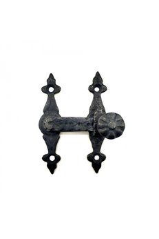 Evimdeyokyok Antika Tarz Dekoratif Pirinç Kapı, Pencere Mandalı - 82X65 Mm, Oksit