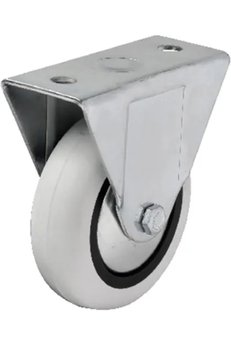 Evimdeyokyok 355 - 75X25 Mm Pvc Makaralı Sabit Teker 4 Adet