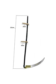 Evimdeyokyok Komple Tırpan - Metal Saplı 6 Parça Set - Ahşap Elcik 70 Cm