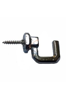 Evimdeyokyok Vidalı Kanca, Askı Büyük - 15X23Mm, Nikel - 100 Adet