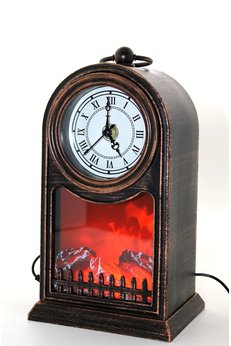 Evimdeyokyok Led Işıklı Saatli Şömine Aalk2509