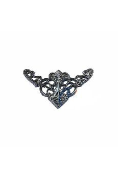 Evimdeyokyok Dekoratif Köşe Süsü, Köşelik - Küçük, 19X34Mm, Nikel, 1 Adet