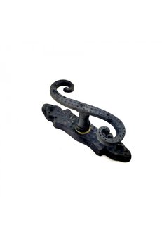 Evimdeyokyok Antika Tarz Dekoratif Pirinç Kıvrık Pencere Kolu - 130X33 Mm, Oksit