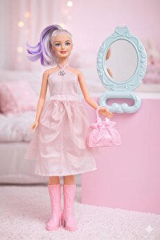 Ethab Ti̇caret Moda Seti̇ - Aksesuarlı 30 Cm Bebek Seti̇