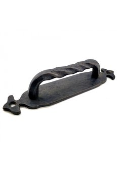 Evimdeyokyok Antika Tarz Dekoratif Pirinç Burgulu Çekme Kol - 148X33 Mm, Oksit