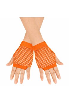 Ethab Ti̇caret 80’Ler 90’Lar Retro Neon Tcu Fi̇le Parmaksız Kısa Eldi̇ven 11 Cm