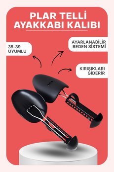 Dopar Telli Ayarlanabilir Plar Ayakkabı Kalıbı 1 Çift 35-39 Uyumlu Kadın Beden