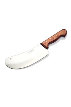 Evimdeyokyok Bursa Paslanmaz Mutfak Soğan Satırı, Börek Bıçağı No3, 20 Cm - Ahşap Sap