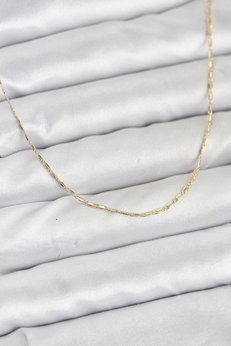 Evimdeyokyok Cm 14K Gold Renk Kesme Model 60 Cm Kadın Kolye Tj-Bko10931