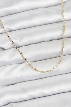 Evimdeyokyok Cm 14K Gold Renk Pirinç Gemi Zinciri Model Kadın Kolye Tj-Bko10918