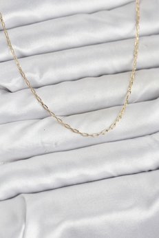 Evimdeyokyok Cm 14K Gold Renk Ataç Zincir Model 60 Cm Kadın Kolye Tj-Bko10934