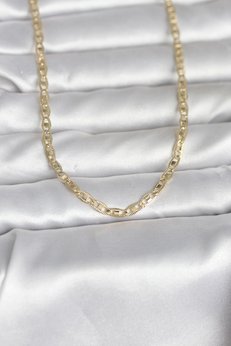 Evimdeyokyok Cm 14K Gold Renk Kesim Zincirli Model 60 Cm Kadın Kolye Tj-Bko10981