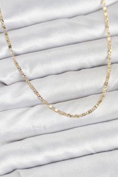 Evimdeyokyok Cm 14K Gold Renk İnce Zincirli Kadın Kolye Tj-Bko10926