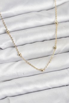 Evimdeyokyok Cm Gold Renk Top Zincirli Kadın Kolye Tj-Bko10915