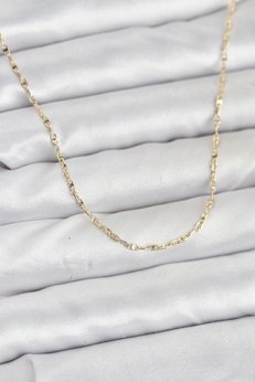 Evimdeyokyok Cm 14K Gold Renk Gemici Zincir Model 60 Cm Kadın Kolye Tj-Bko10936