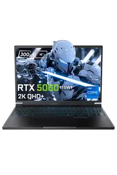 THUNDEROBOT RS16 i7-14700HX 16GB DDR5 1TB SSD RTX 5060 8GB 115W 16 inç 2K QHD+ 300Hz FDos Gaming Laptop