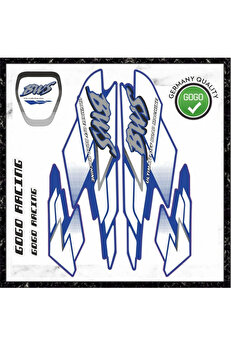 Alkan Mavi̇ Yamaha Bws Sti̇cker Seti̇