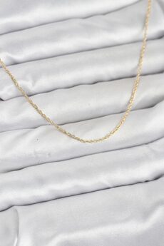 Evimdeyokyok Cm 14K Gold Renk Burgu Model 60 Cm Kadın Kolye Tj-Bko10932
