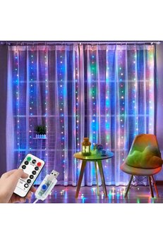 Evimdeyokyok Tel Perde Led 3*3M 300 Led Rgb