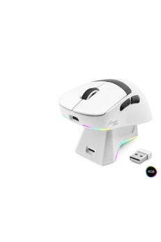 Evimdeyokyok Kablosuz Rgb Mouse Şarj Standlı - Beyaz Mf1216W