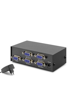 Evimdeyokyok Vga Splitter 1 In 4 Out 200 Mhz - Siyah Hdx1278