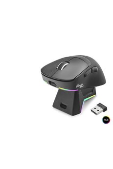 Evimdeyokyok Kablosuz Rgb Mouse Şarj Standlı - Siyah Mf1216B