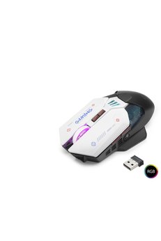 Evimdeyokyok W19 Kablosuz Mouse Dual Mod 10000 Dpi 7 Tuş Makro 1000 Hz Rgb - Siyah Beyaz