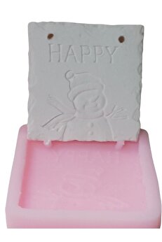 Kalıpcınızburada Happy Kardan Adam Silikon Kalıp - K7769