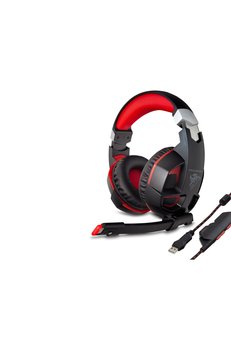 Evimdeyokyok G59 Kulaklık Usb 7.1 Ps4 Uyumlu Led - Siyah Kırmızı