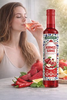 Aleyna Baharat Kırmızı Sirke 500 Ml Doğal Fermente