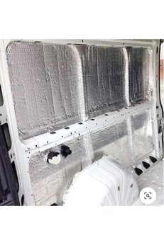 Evimdeyokyok Kaput Altı Alüminyum Folyolu Yalıtım 120X100Cm 6Mm Yapışkanlı Karavan Oto Ses Yalıtım