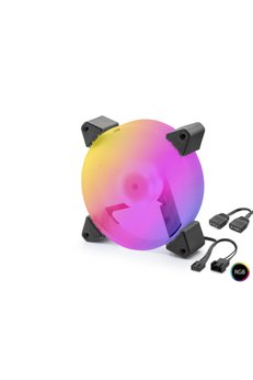 Evimdeyokyok Kasa Fanı 5. Nesil Rgb 12 Cm - Siyah Nd2665