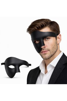 Evimdeyokyok Siyah Yarım Erkek Maske – Phantom Parti &Amp Balo Maskesi