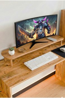 PEKA Monitör Yükseltici Masaüstü Organizer Bilgisayar Ekran Yükseltici Ofis Düzenleyici
