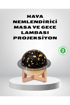 Eco Lounge Usb Projeksiyon Gece Lambası Ve Hava Nemlendirici – Aromaterapi Destekli, Taşınabilir Mini