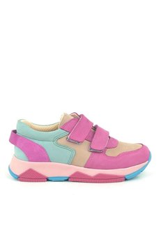 Ortopedikal 3880 Rakerplus Hakiki Deri Fuşya Pembe Mint Çocuk Sneakers Spor Ayakkabı Cırtlı